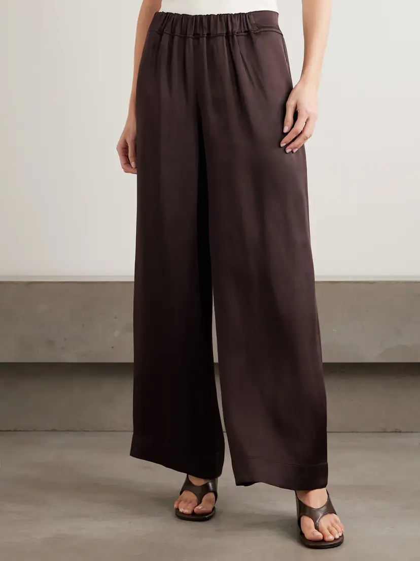 LIBEROWE Satin-crepe Wide-leg Pants | Thumbnail 3 LIBEROWE Satin-crepe Wide-leg Pants | Thumbnail 3