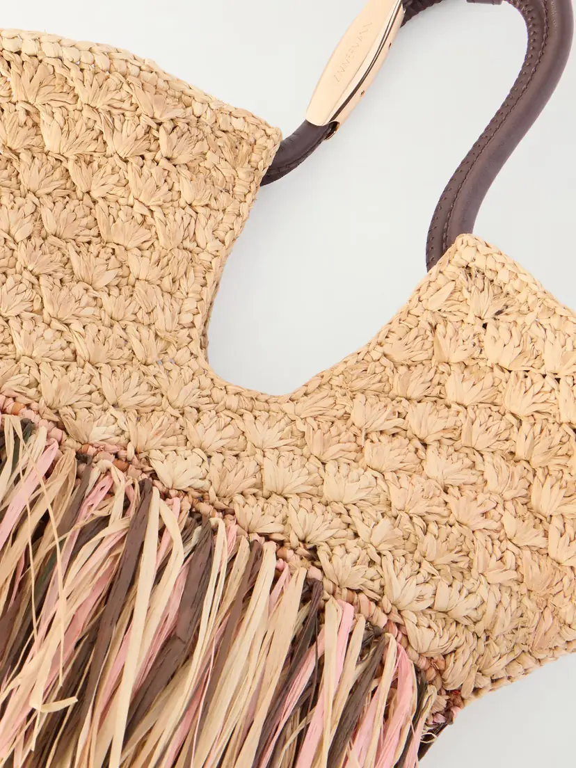 Zimmermann Goldentime Large Embellished Leather-trimmed Fringed Raffia Tote | Thumbnail 5 Zimmermann Goldentime Large Embellished Leather-trimmed Fringed Raffia Tote | Thumbnail 5