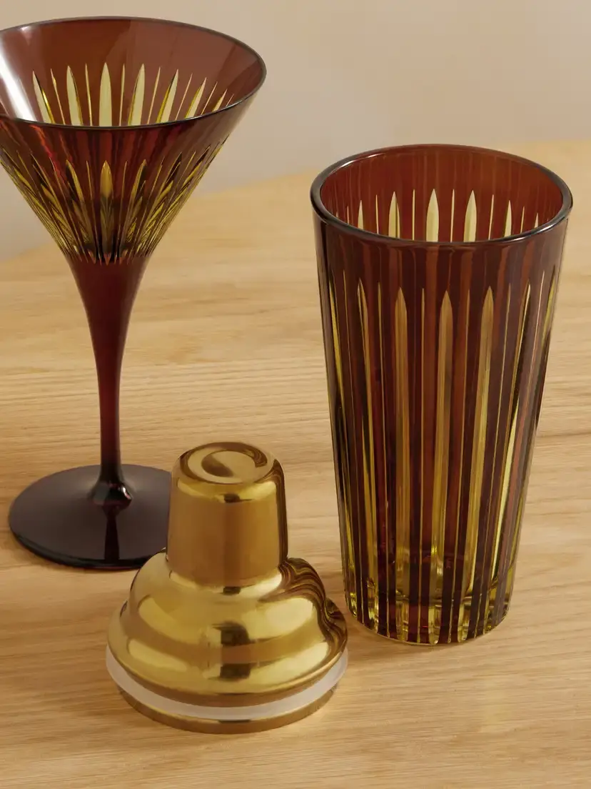 L'Objet Prism Gold-tone And Glass Cocktail Set | Thumbnail 3