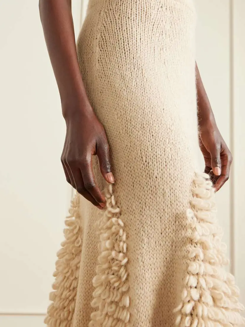 Ulla Johnson Nathalie Ruffled Alpaca-blend Bouclé Midi Skirt | Thumbnail 5
