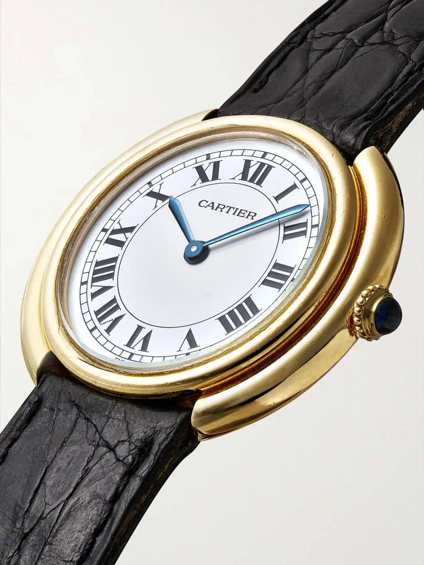 Stephanie Windsor Cartier Vintage 1970s Jumbo Vendôme 33m 18-karat Gold And Leather Watch | Thumbnail 3 Stephanie Windsor Cartier Vintage 1970s Jumbo Vendôme 33m 18-karat Gold And Leather Watch | Thumbnail 3