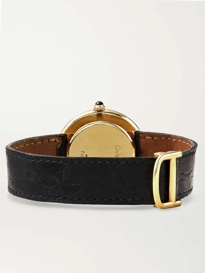 Stephanie Windsor Cartier Vintage 1970s Jumbo Vendôme 33m 18-karat Gold And Leather Watch | Thumbnail 5 Stephanie Windsor Cartier Vintage 1970s Jumbo Vendôme 33m 18-karat Gold And Leather Watch | Thumbnail 5