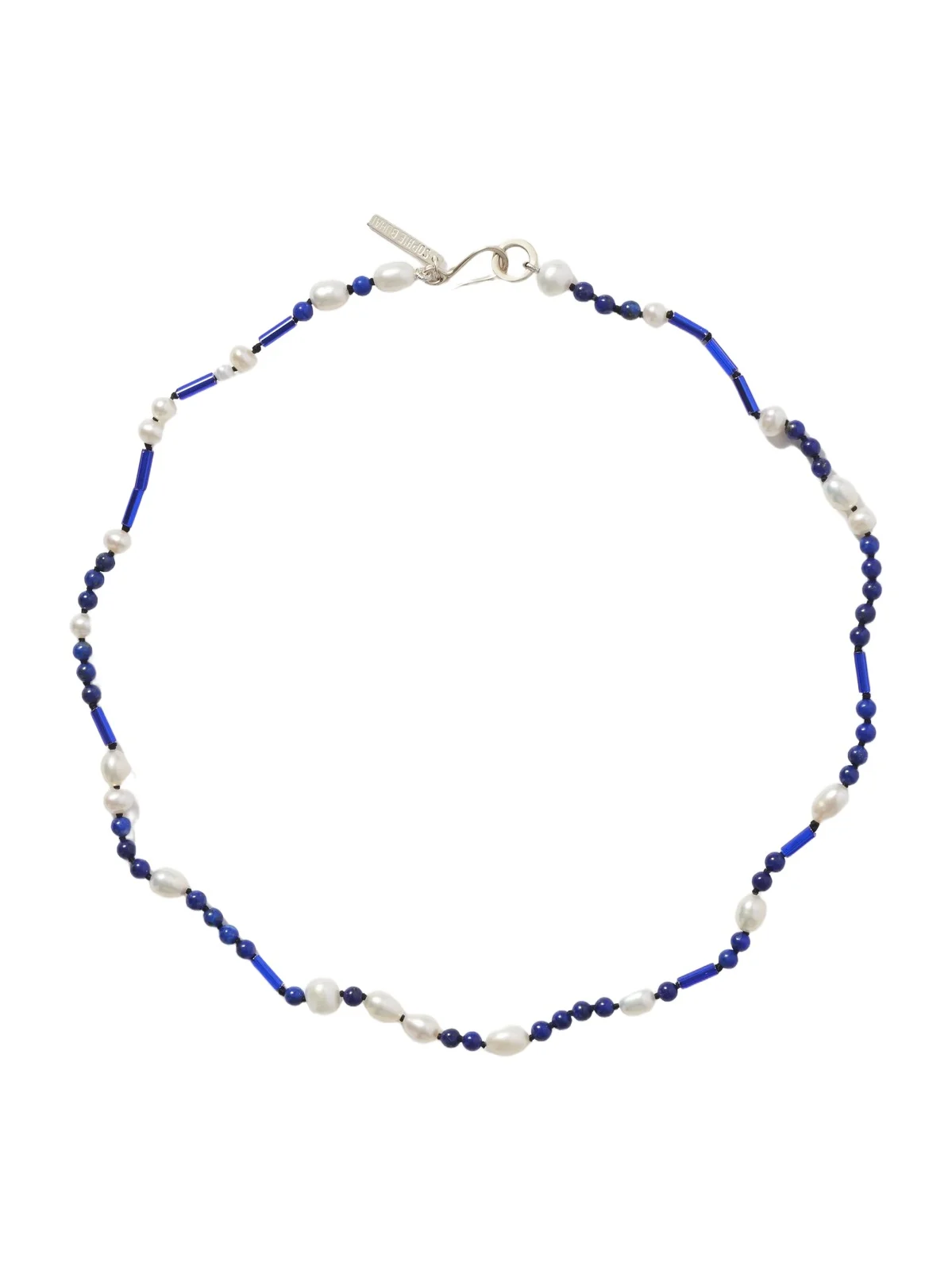 Sophie Buhai Nile Silver, Lapis Lazuli, Pearl And Glass Beaded Necklace
