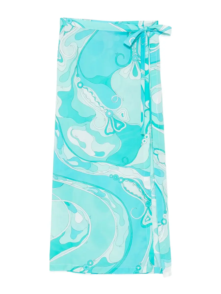 PUCCI Orchidee-Print Pareo Skirt | Image 1 PUCCI Orchidee-Print Pareo Skirt | Image 1
