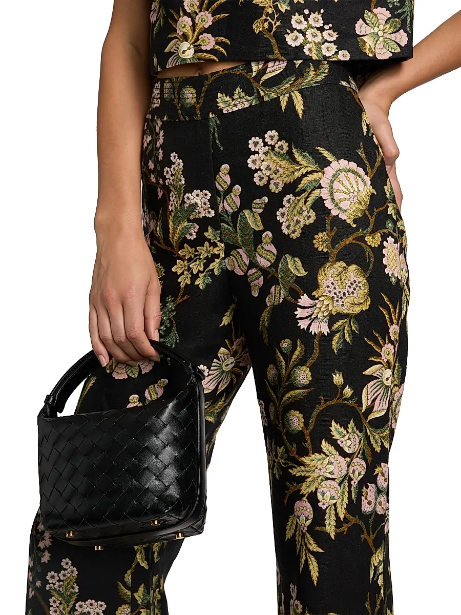 Cara Cara Women's Josephine Floral Linen Palazzo Pants | Thumbnail 6 Cara Cara Women's Josephine Floral Linen Palazzo Pants | Thumbnail 6