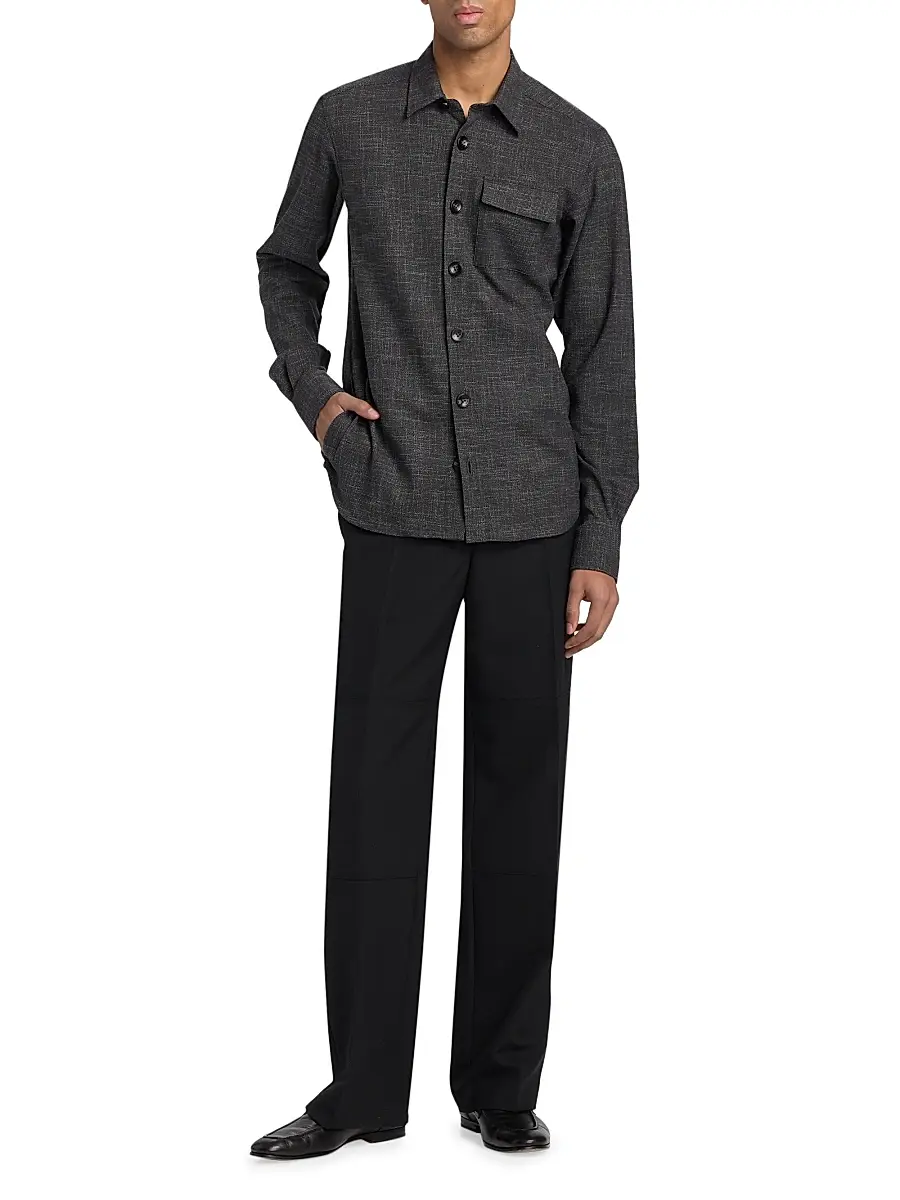 Kiton Men's Buba Pocket Shirt | Thumbnail 2 Kiton Men's Buba Pocket Shirt | Thumbnail 2