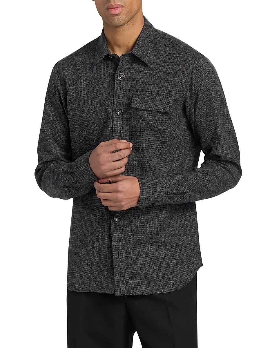 Kiton Men's Buba Pocket Shirt | Thumbnail 3 Kiton Men's Buba Pocket Shirt | Thumbnail 3