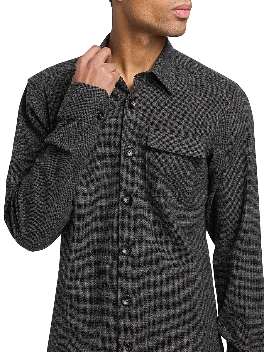 Kiton Men's Buba Pocket Shirt | Thumbnail 6 Kiton Men's Buba Pocket Shirt | Thumbnail 6