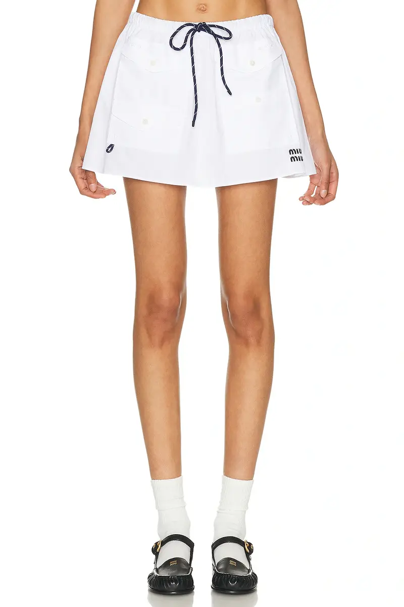 Miu Miu Cargo Mini Skirt | Image 1 Miu Miu Cargo Mini Skirt | Image 1