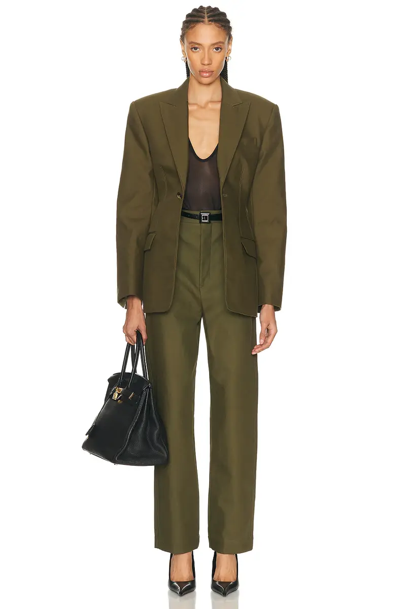 Wardrobe.NYC Drill Contour Blazer | Thumbnail 5 Wardrobe.NYC Drill Contour Blazer | Thumbnail 5