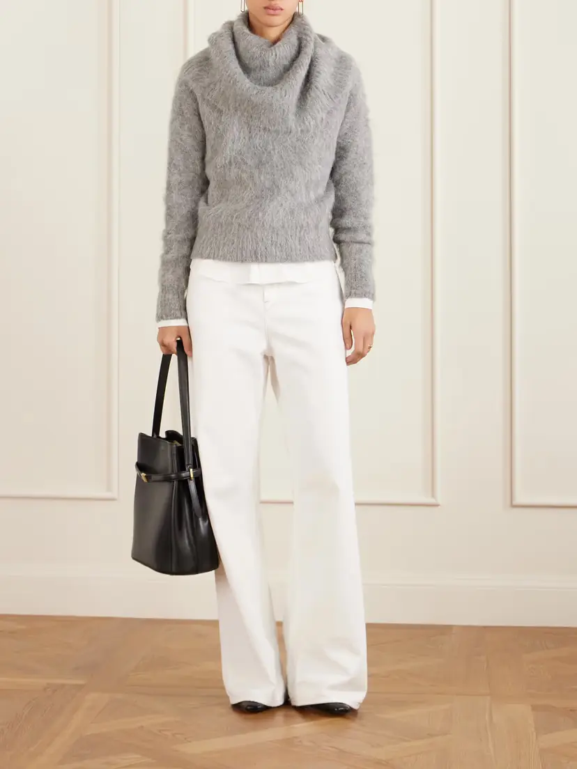 TOTEME Funnel-neck Alpaca-blend Sweater | Thumbnail 2