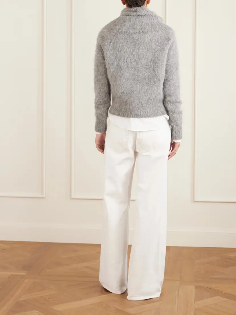 TOTEME Funnel-neck Alpaca-blend Sweater | Thumbnail 3