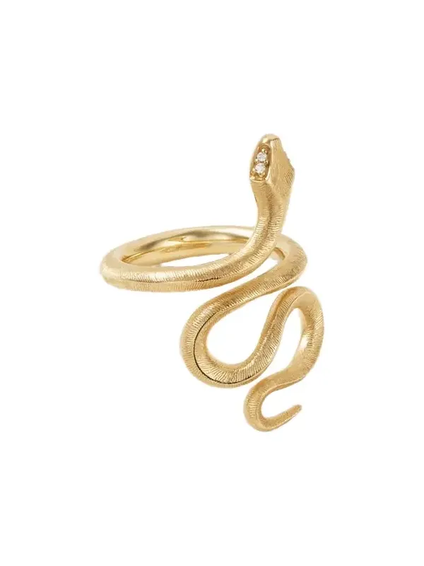 Snake Medium 18-karat Gold Diamond Ring