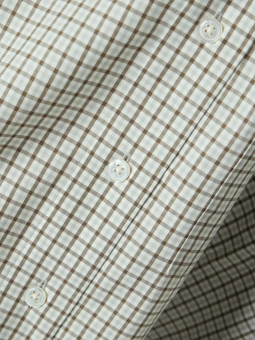 Proenza Schouler White Label Olive Cropped Checked Cotton-poplin Shirt | Thumbnail 4 Proenza Schouler White Label Olive Cropped Checked Cotton-poplin Shirt | Thumbnail 4