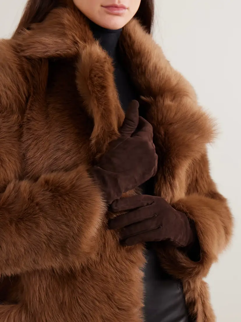 Nour Hammour Suede Gloves | Thumbnail 2
