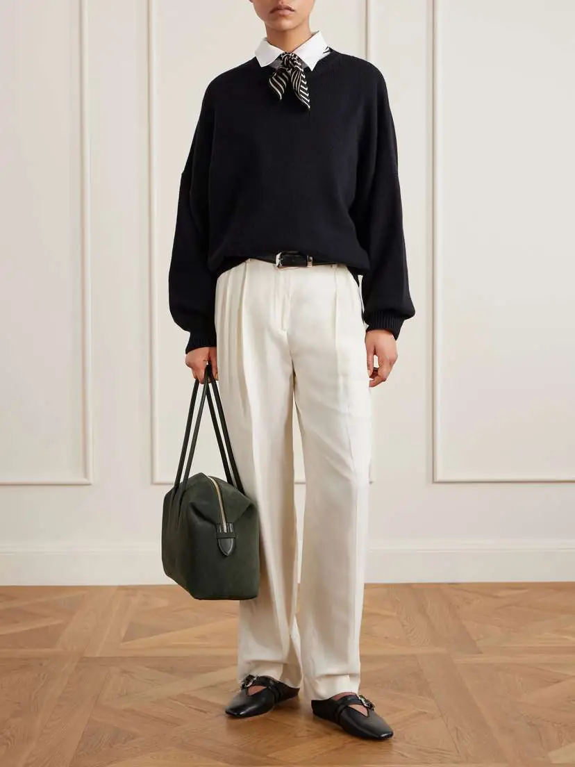 DeMellier The Stockholm Large Leather-trimmed Suede Tote | Thumbnail 3 DeMellier The Stockholm Large Leather-trimmed Suede Tote | Thumbnail 3