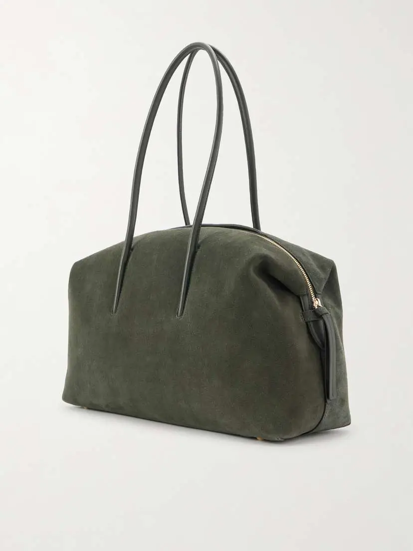 DeMellier The Stockholm Large Leather-trimmed Suede Tote | Thumbnail 4 DeMellier The Stockholm Large Leather-trimmed Suede Tote | Thumbnail 4