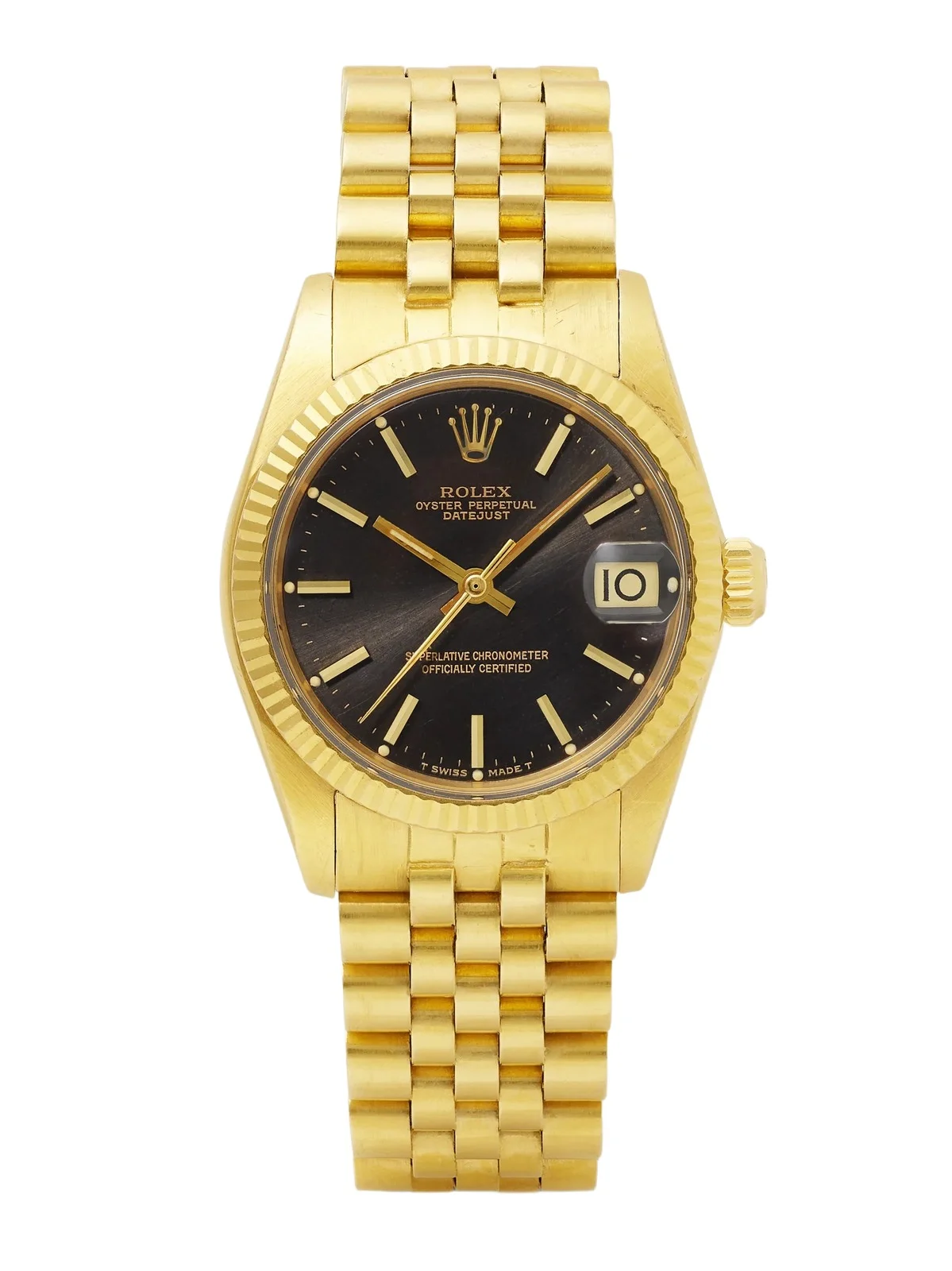 + Rolex Vintage 1979 Datejust 18-karat Gold Watch + Rolex Vintage 1979 Datejust 18-karat Gold Watch