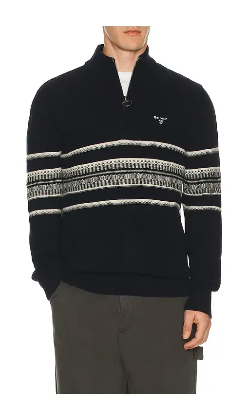 Barbour Kepwick Half Zip Jumper | Image 1 Barbour Kepwick Half Zip Jumper | Image 1