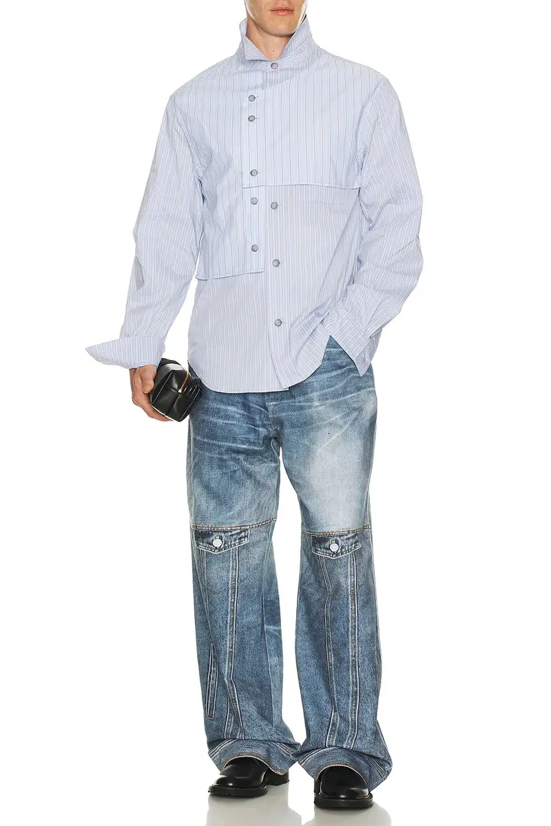 ANDERSSON BELL Stripe Layered Shirt | Thumbnail 3
