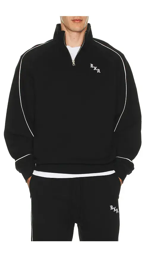 Born x Raised Piped Quarter Zip Sweater | Image 1 Born x Raised Piped Quarter Zip Sweater | Image 1