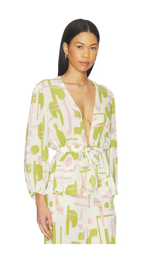 ADRIANA DEGREAS Balearic Voluminous Sleeves Blouse | Thumbnail 2 ADRIANA DEGREAS Balearic Voluminous Sleeves Blouse | Thumbnail 2