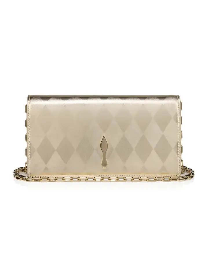 Bettina Metallic Leather Clutch