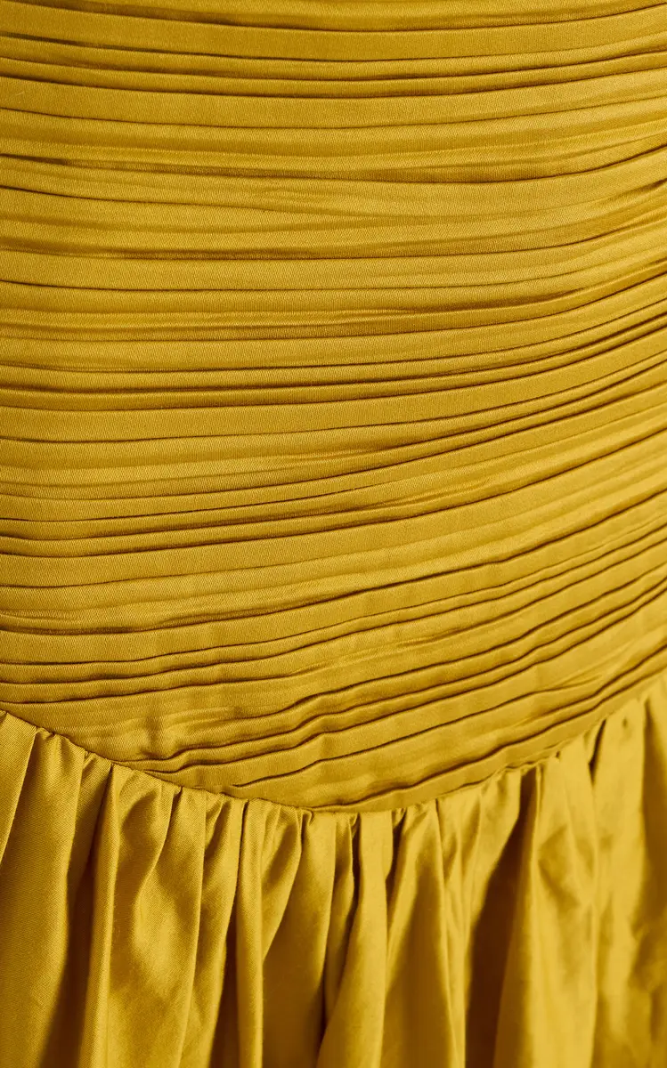Aje Marigold Ruched Cotton Midi Dress | Thumbnail 5