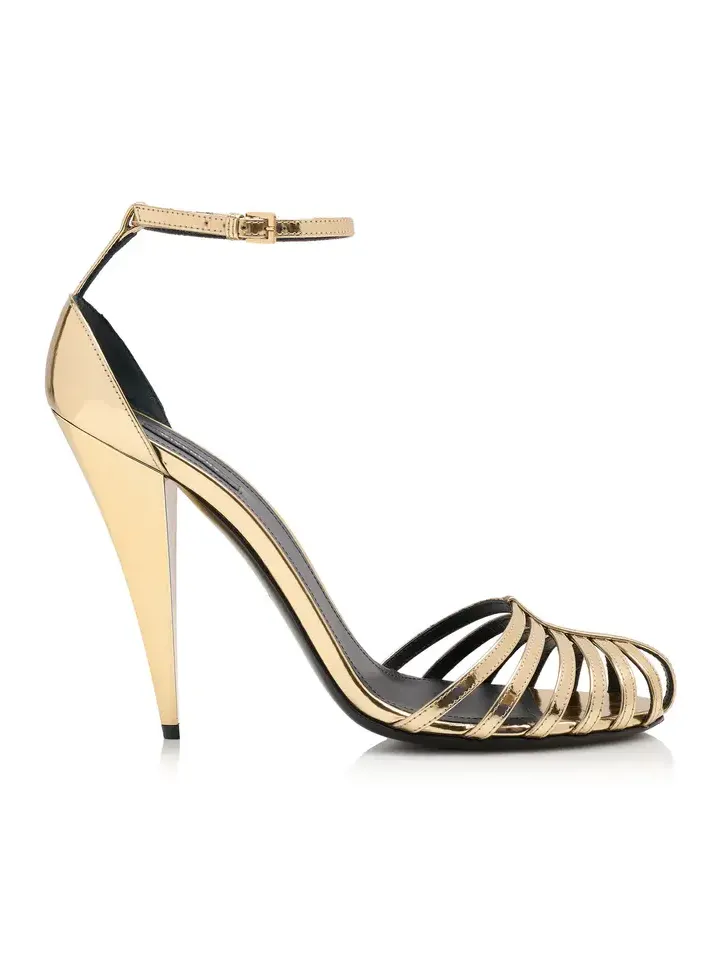 Metallic Strappy Sandals Metallic Strappy Sandals