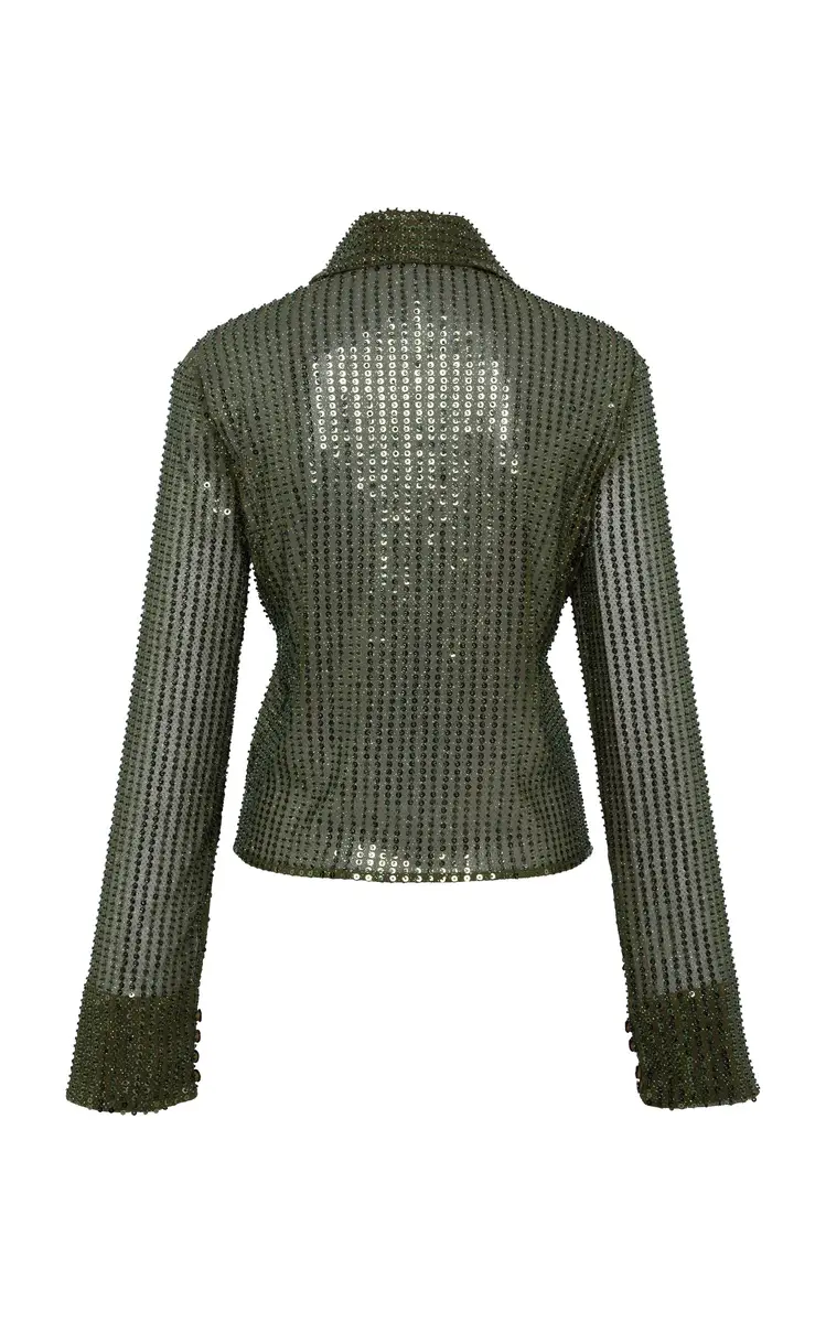 SIEDRÉS Sezanne Sheer Sequinned Top | Thumbnail 5