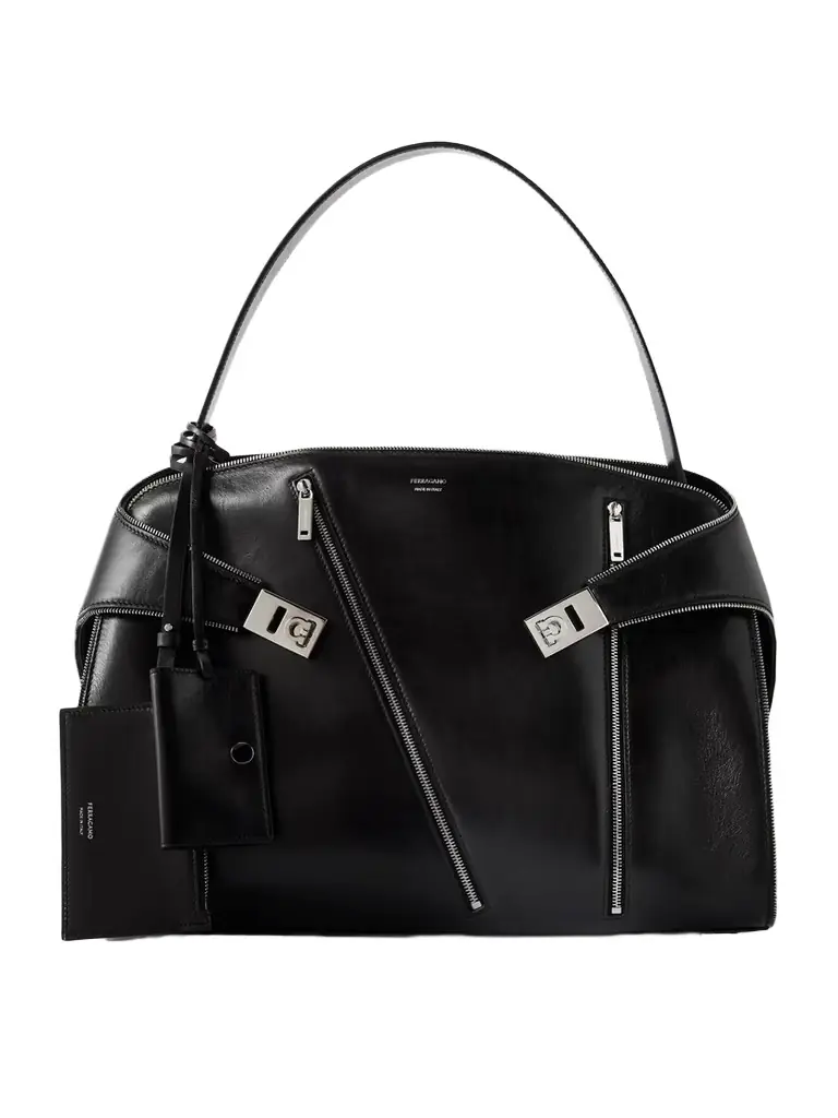 Hug Large Leather Shoulder Bag