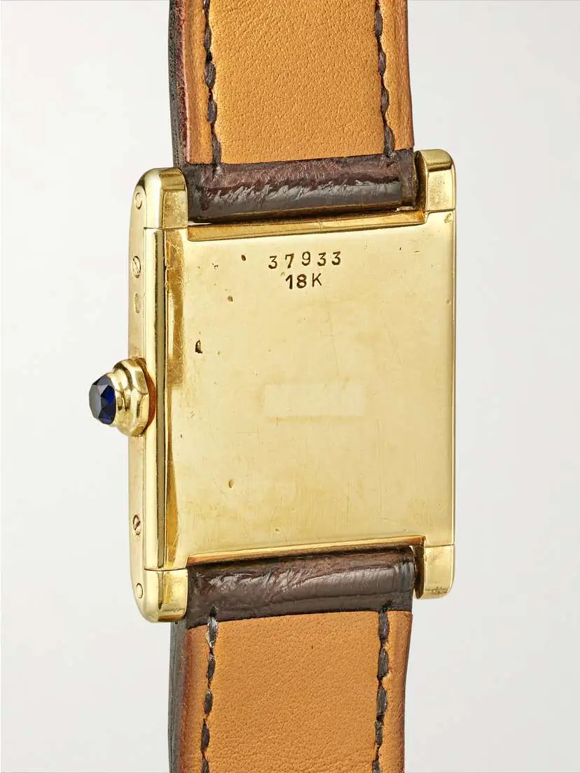 Wind Vintage Pre-owned Cartier Tank Normale 23mm 18-karat Gold And Alligator Watch | Thumbnail 4 Wind Vintage Pre-owned Cartier Tank Normale 23mm 18-karat Gold And Alligator Watch | Thumbnail 4