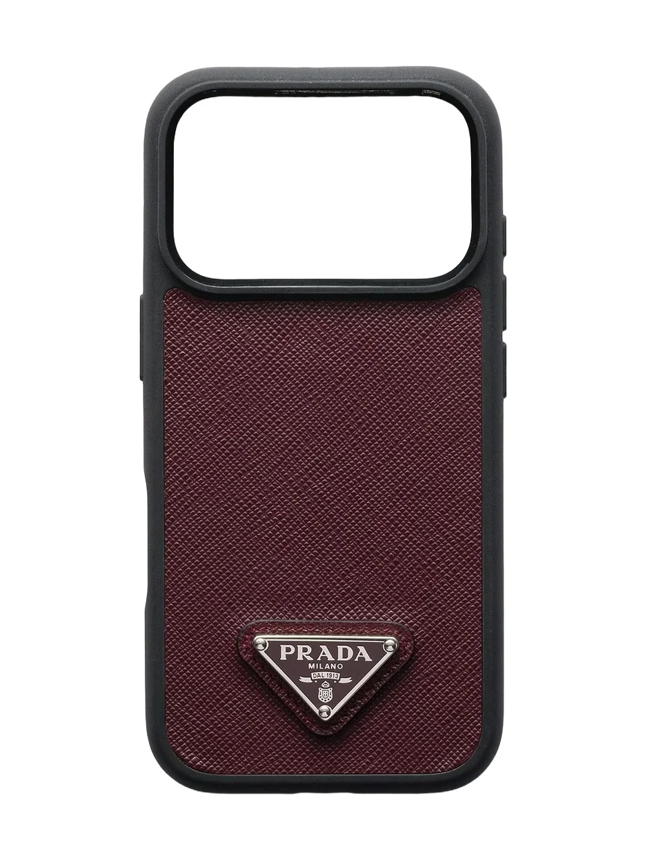 Prada Saffiano Leather Case for iPhone 17 Pro