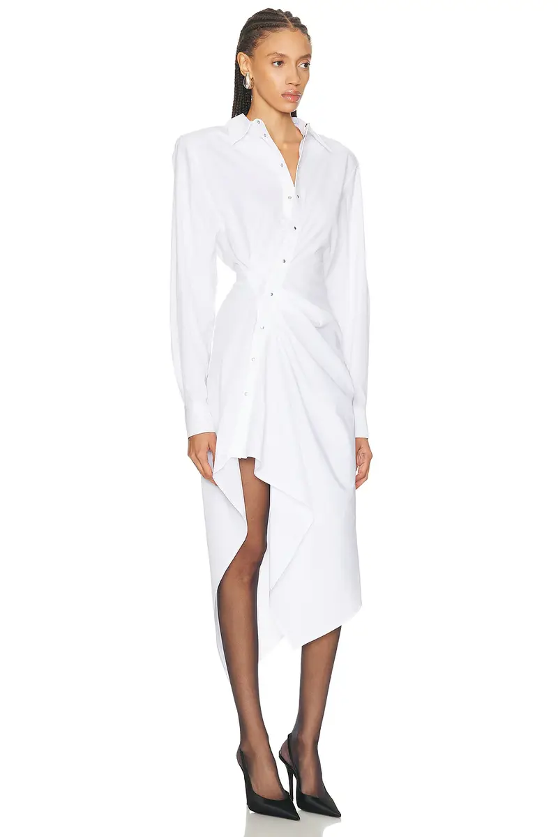 Mugler Asymmetrical Shirt Dress | Thumbnail 2 Mugler Asymmetrical Shirt Dress | Thumbnail 2