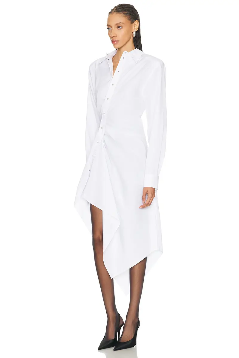 Mugler Asymmetrical Shirt Dress | Thumbnail 3 Mugler Asymmetrical Shirt Dress | Thumbnail 3