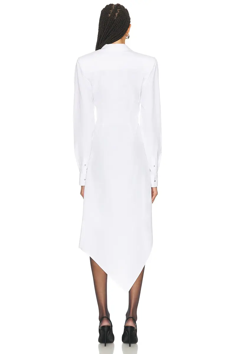 Mugler Asymmetrical Shirt Dress | Thumbnail 4 Mugler Asymmetrical Shirt Dress | Thumbnail 4