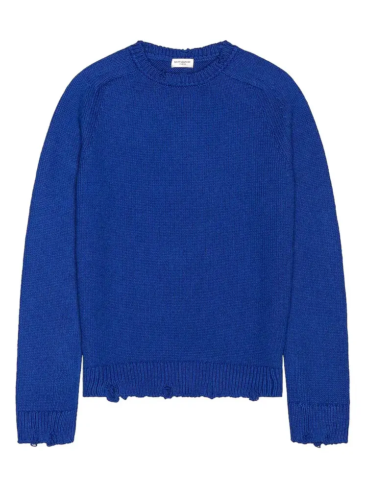 Saint Laurent Used Detail Crew Neck