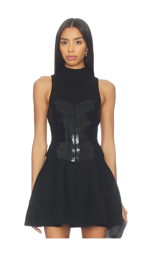 Fleur du Mal Layered Corset Top