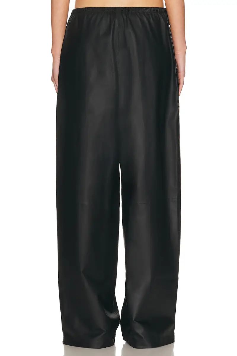 Alexander Wang Mid Rise Leather Track Pant | Thumbnail 4 Alexander Wang Mid Rise Leather Track Pant | Thumbnail 4
