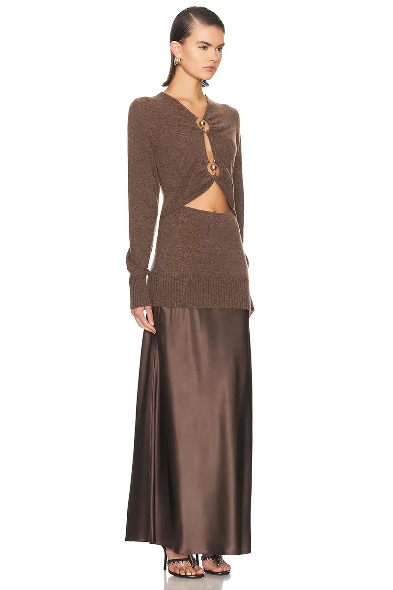 Christopher Esber Orbit Ruched Monument Long Sleeve Dress | Thumbnail 2 Christopher Esber Orbit Ruched Monument Long Sleeve Dress | Thumbnail 2