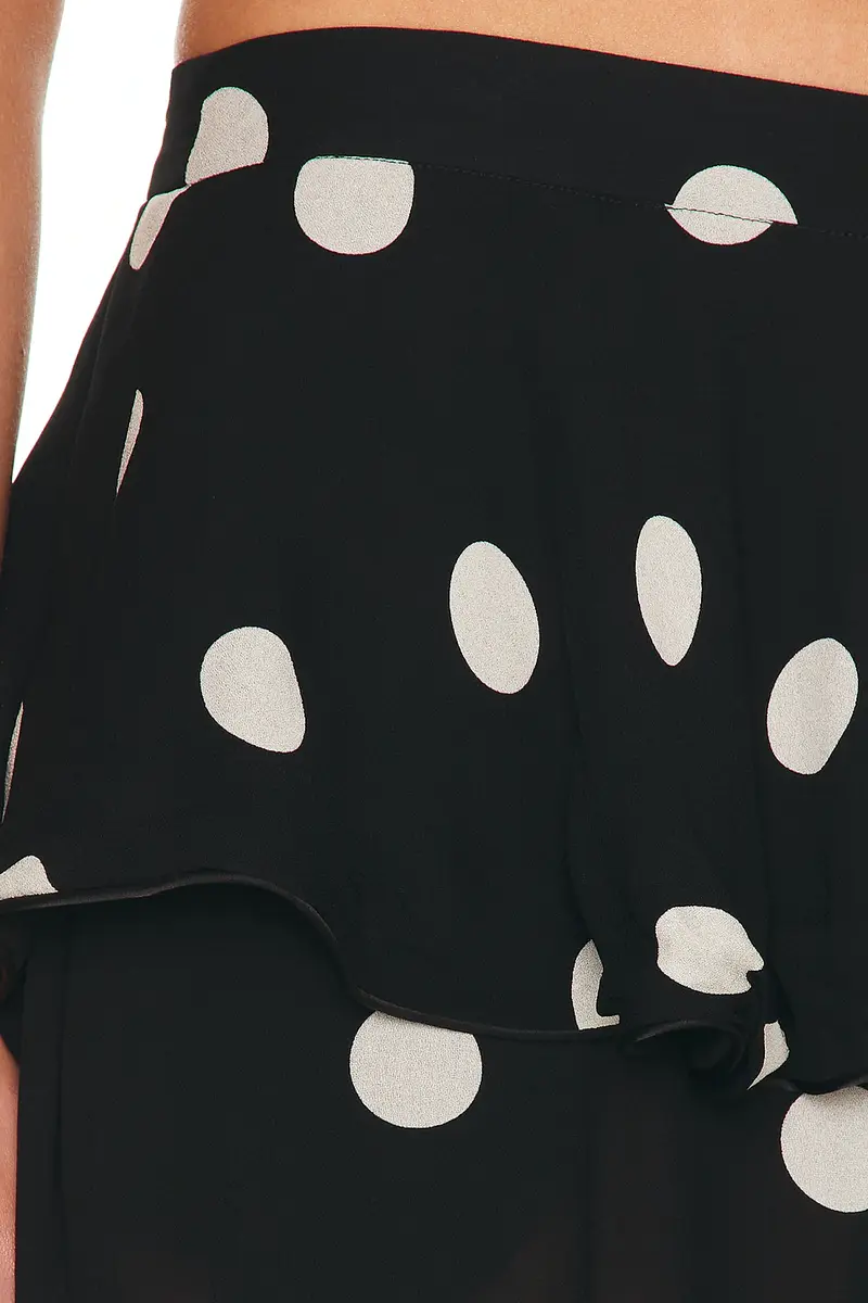 ADRIANA DEGREAS Polka Dot Peplum Pant | Thumbnail 6