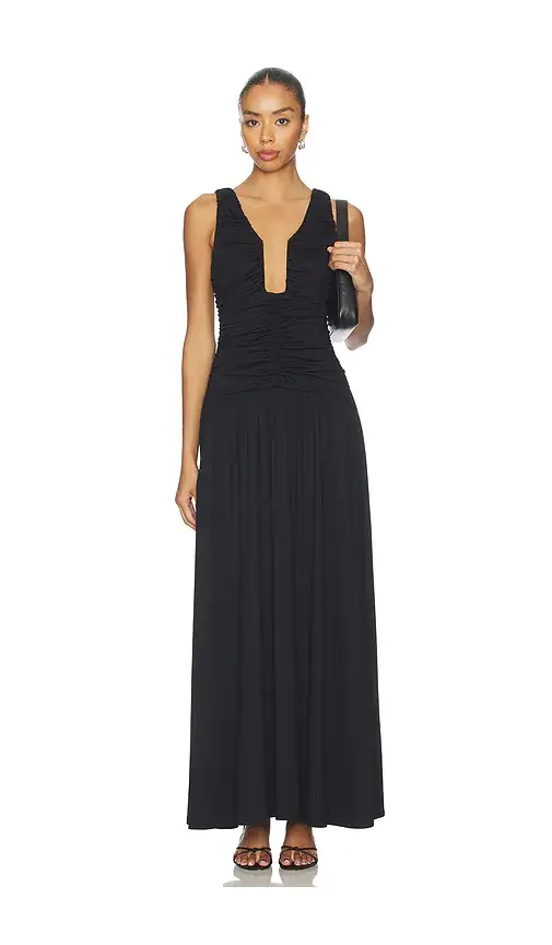 susana monaco Low Waist Wire Maxi Dress