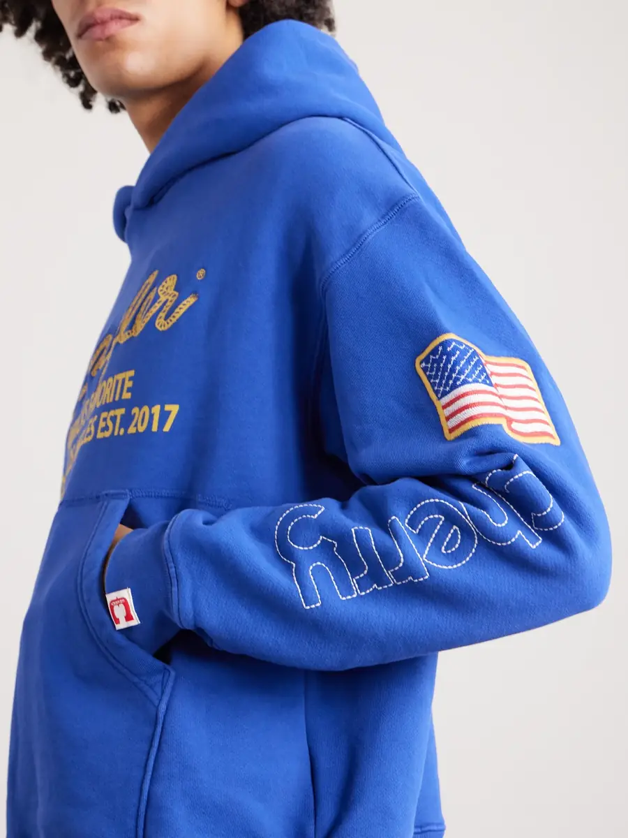 Cherry Los Angeles Wrangler America's Favorite Logo-Embroidered Printed Cotton-Fleece Hoodie - Men | Thumbnail 4 Cherry Los Angeles Wrangler America's Favorite Logo-Embroidered Printed Cotton-Fleece Hoodie - Men | Thumbnail 4