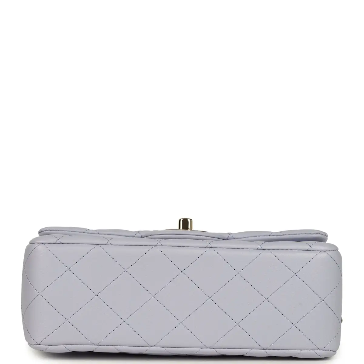 Chanel Chanel Mini Rectangular Flap Bag with Top Handle Light Purple Lambskin Light Gold Hardware | Thumbnail 6 Chanel Chanel Mini Rectangular Flap Bag with Top Handle Light Purple Lambskin Light Gold Hardware | Thumbnail 6