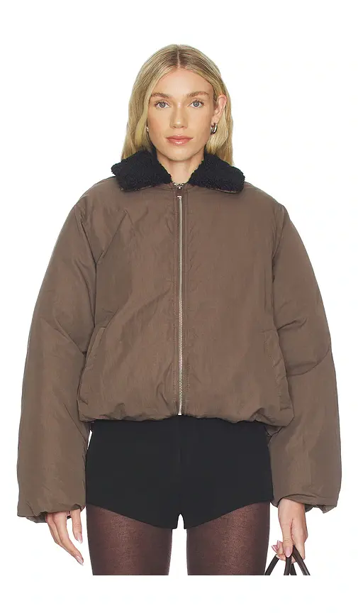 WeWoreWhat Faux Fur Collar Balloon Jacket | Thumbnail 2 WeWoreWhat Faux Fur Collar Balloon Jacket | Thumbnail 2