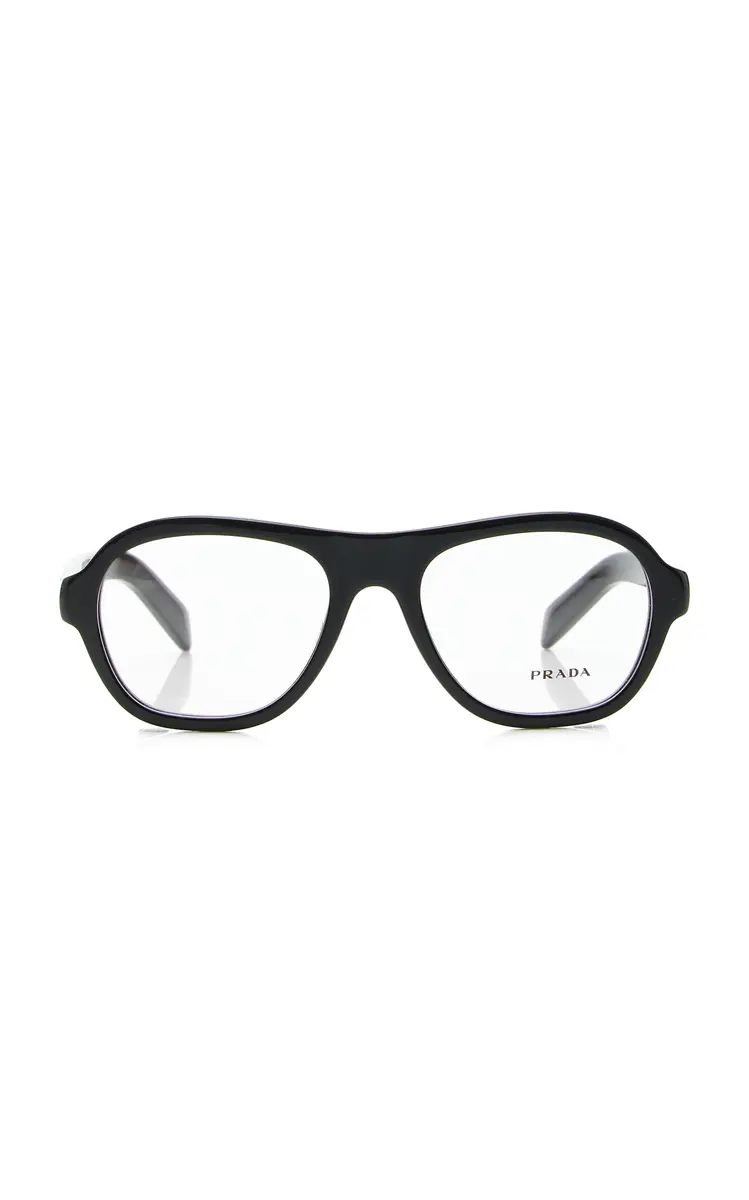 Prada Round-Frame Acetate Glasses | Thumbnail 2 Prada Round-Frame Acetate Glasses | Thumbnail 2