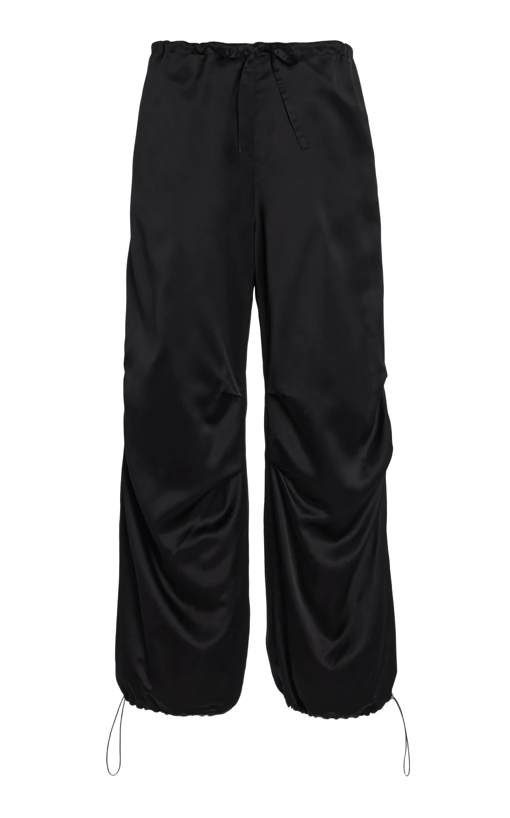 Grace Ruched Cotton Tapered-Leg Pants Grace Ruched Cotton Tapered-Leg Pants