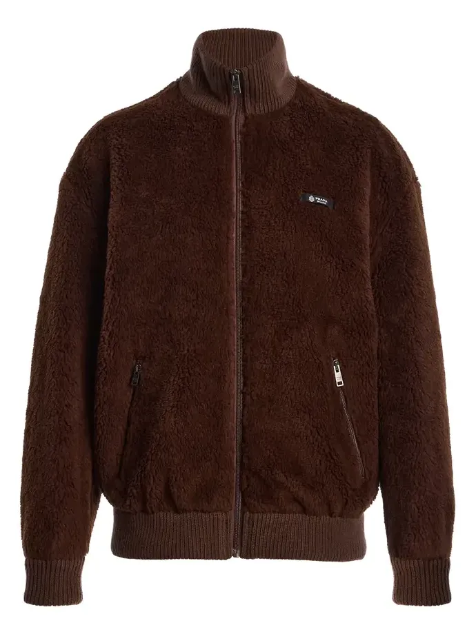 Wool-Blend Fleece Jacket
