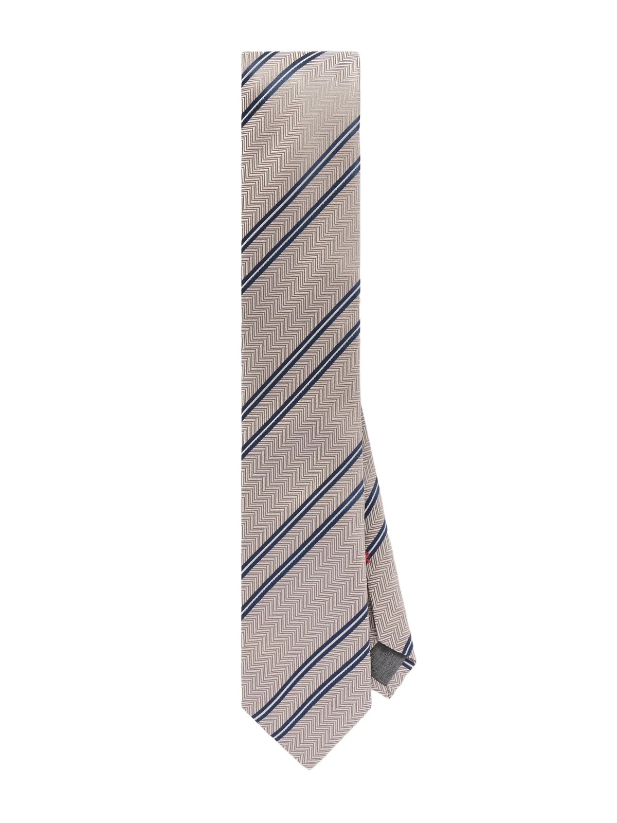 7.5cm Striped Herringbone Silk-Jacquard Tie - Men 7.5cm Striped Herringbone Silk-Jacquard Tie - Men