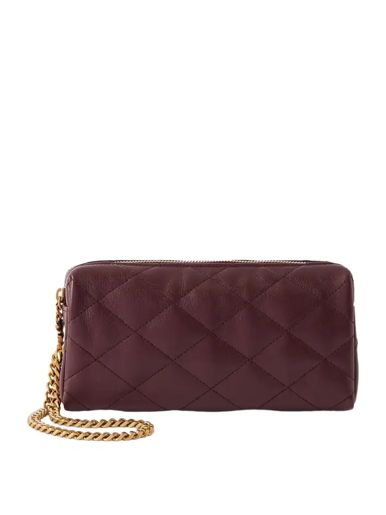 Saint Laurent Cassandre Bijou Quilted Textured-leather Pouch | Image 1 Saint Laurent Cassandre Bijou Quilted Textured-leather Pouch | Image 1
